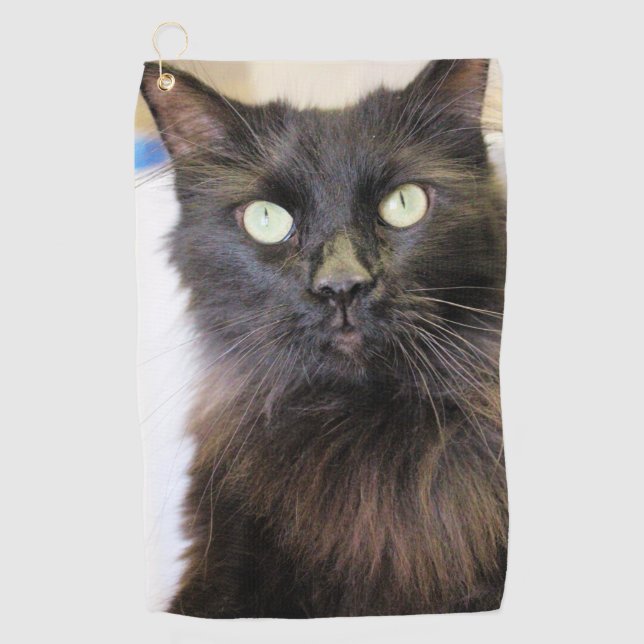 Katze Golfhandtuch (Vorderseite)