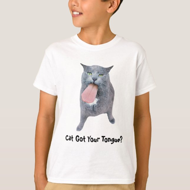 Katze Got deine Zunge? T-Shirt (Vorderseite)