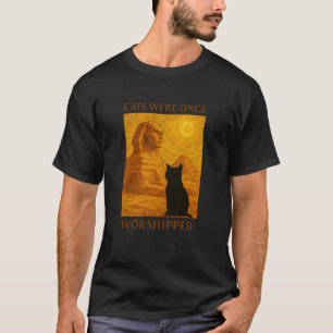 Katze Gott verehrt Altes Ägypten Sphinx Lustige Ka T-Shirt