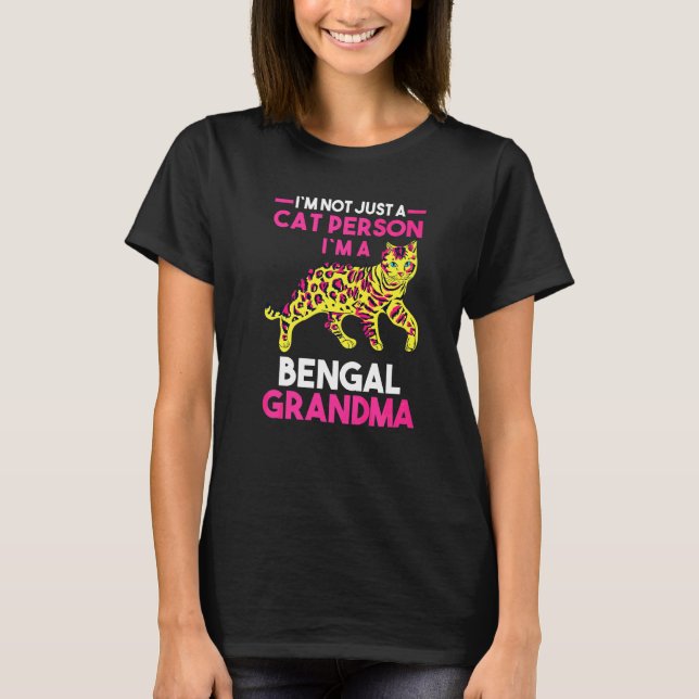 Katze Großmutter Bengalen Großmutter T-Shirt (Vorderseite)
