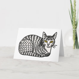 Katze Grußkarte Dankeskarte