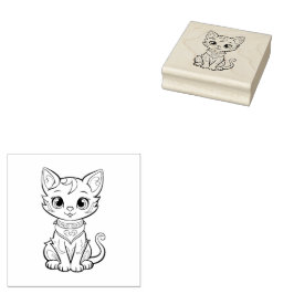 Katze Gummistempel