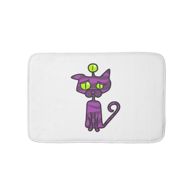 Katze Halloween  Badematte (Vorderseite)