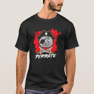 Katze Halloween-Karneval-Piratenkostüm 1 T-Shirt
