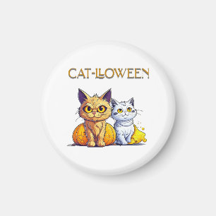 Katze Halloween Magnet