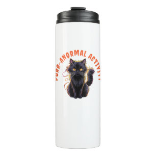 Katze Halloween Puranormale Aktivität Spooky C Thermosbecher