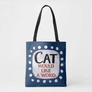 Katze hätte gerne eine Word-Tasche Tasche