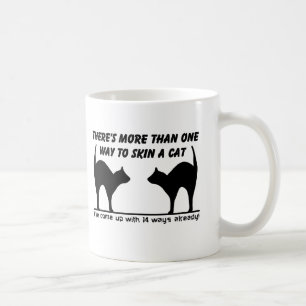 Katze häuten lustiger Becher Humor Kaffeetasse