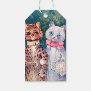 Katze Hochzeit, Ehe, Braut, Louis Wain Geschenkanhänger