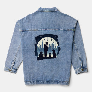 Katze, Hund, Jazz Jeansjacke