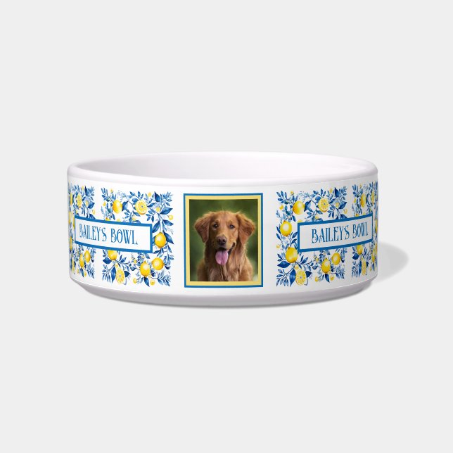 Katze Hund liebt mediterranen Stil Foto Name Napf (Vorderseite)
