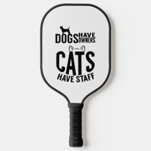 Katze Hunde haben Besitzer Katzen haben Mitarbeite Pickleball Schläger