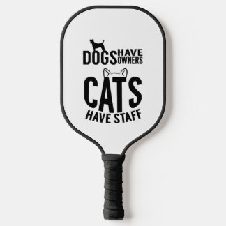 Katze Hunde haben Besitzer Katzen haben Mitarbeite Pickleball Schläger