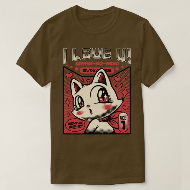 Katze I Liebe Sie von Tobe Fonseca T-Shirt (Design vorne)
