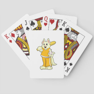 Katze im Baseball mit Baseballschläger Spielkarten