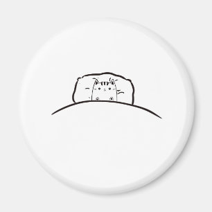Katze im Bett Magnet, süße Katze Magnet