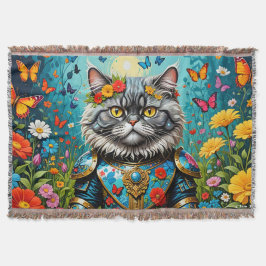 Katze im Garten der Irdischen Freuden 2 Decke