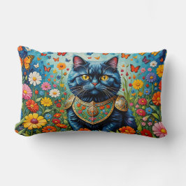 Katze im Garten der Irdischen Freuden 3 Lendenkissen