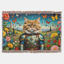 Katze im Garten irdischer Freuden Decke