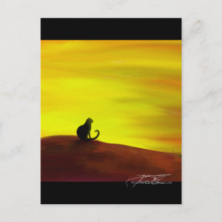 Katze im Herbst - Herbst - Herbst Postkarte