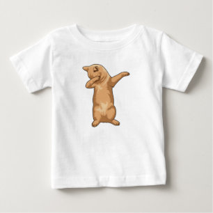 Katze im Hip Hop Dance Dab Baby T-shirt