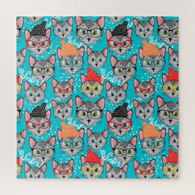 Katze im Hut (Vertikal)