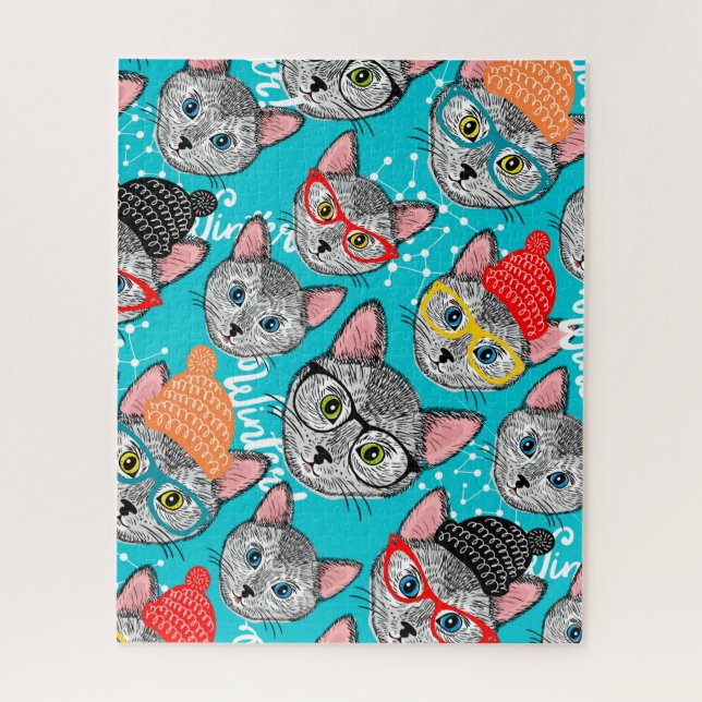 Katze im Hut (Vertikal)