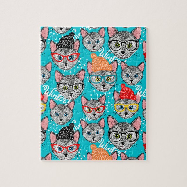 Katze im Hut (Vertikal)