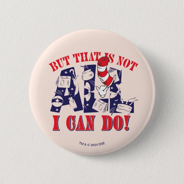 Katze im Hut | Aber das kann ich nicht alles Button (Vorderseite)