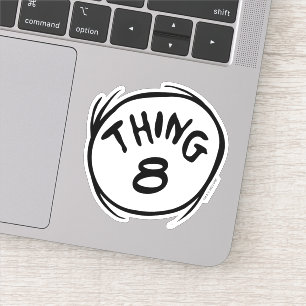 Katze im Hut  Angepasstes Ding zwei Aufkleber