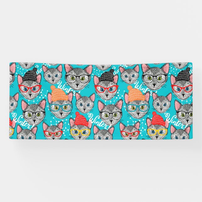Katze im Hut Banner (Horizontal)