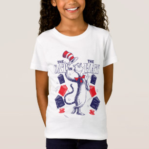 Katze im Hut   Bücher lesen T-Shirt