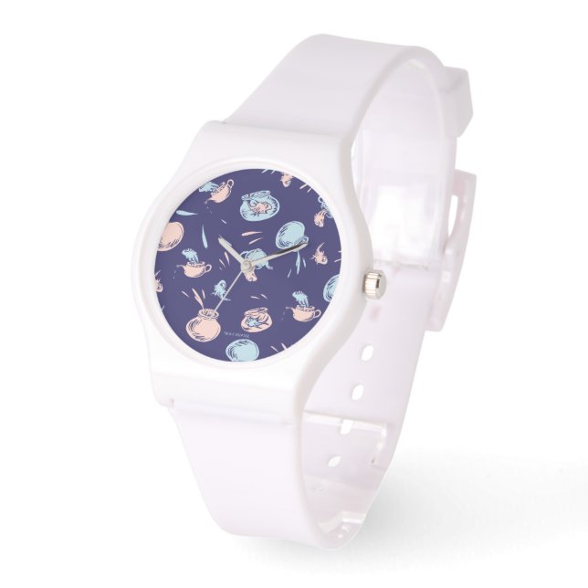 Katze im Hut | Das Fischmuster Armbanduhr (Winkel)