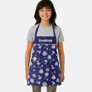 Katze im Hut Das Fischmuster Schürze