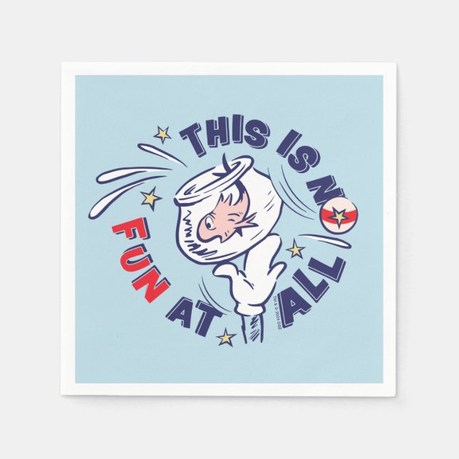 Katze im Hut | Das ist überhaupt kein Spaß Serviette (Vorderseite)