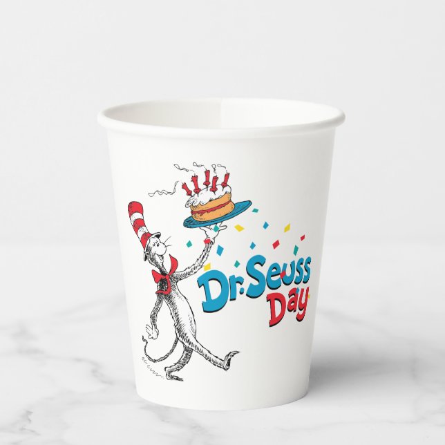 Katze im Hut | Dr. Seuss Day Pappbecher (Links)