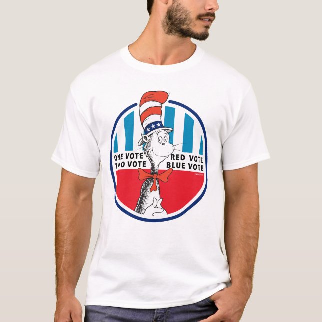 Katze im Hut | Eine Stimme, zwei Stimmen T-Shirt (Vorderseite)