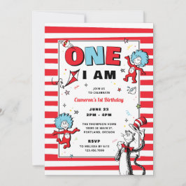 Katze im Hut | Eines bin ich Geburtstag Einladung