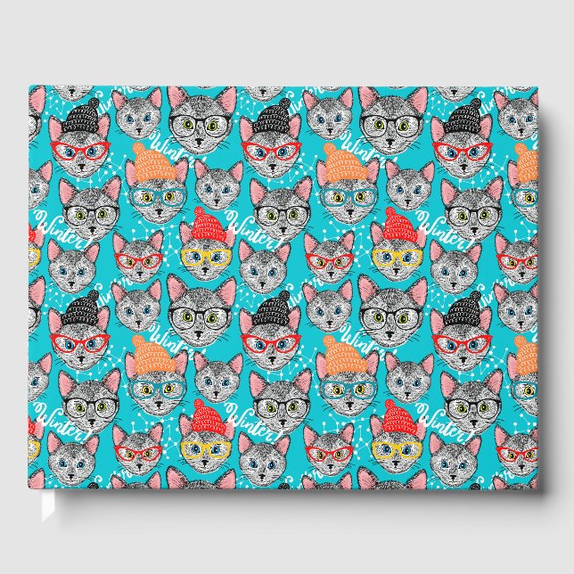 Katze im Hut Gästebuch (Vorderseite)