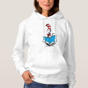 Katze im Hut Lesen Hoodie