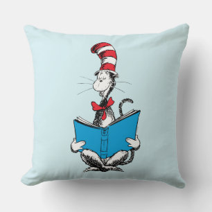 Katze im Hut Lesen Kissen