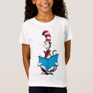 Katze im Hut Lesen T-Shirt