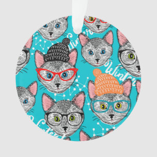 Katze im Hut Ornament