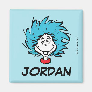 Katze im Hut   Sache 1 Sache 2 - Benutzerdefiniert Magnet