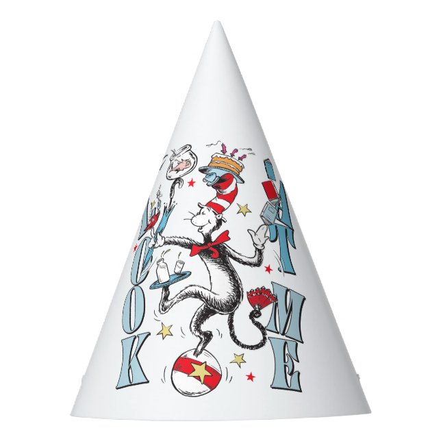 Katze im Hut | Schauen Sie mich an Partyhütchen (Vorderseite)