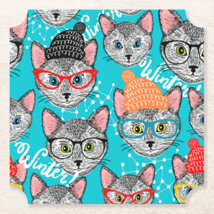 Katze im Hut Untersetzer