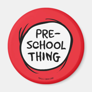 Katze im Hut   Vorschulzeit Magnet