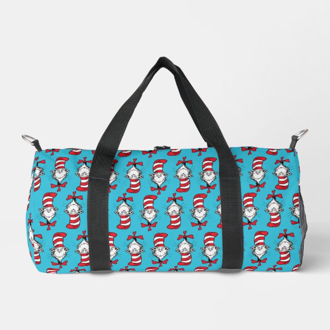 Katze im Hutmuster Duffle Bag (Vorderseite)