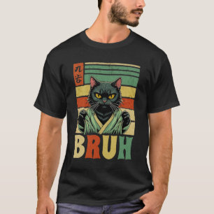 Katze im Kimono Japanische Kultur Meme mit Anime B T-Shirt