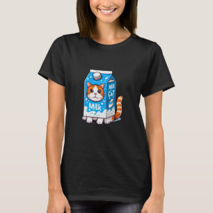 Katze im Milch-Kostüm T-Shirt